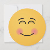 Lächelndes Gesicht mit lächelnden Augen Einladung (Vorderseite)