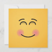 Lächelndes Gesicht mit lächelnden Augen Einladung (Vorderseite)