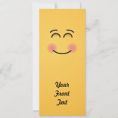Lächelndes Gesicht mit lächelnden Augen Einladung (Vorderseite)