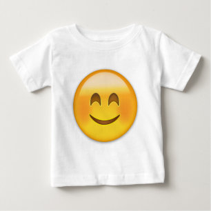 Lächelndes Gesicht mit lächelnden Augen Emoji Baby T-shirt