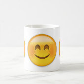 Lächelndes Gesicht mit lächelnden Augen Emoji Kaffeetasse (Mittel)