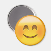 Lächelndes Gesicht mit lächelnden Augen Emoji Magnet (Vorderseite/Rückseite)