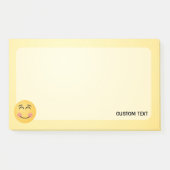 Lächelndes Gesicht mit lächelnden Augen Postit Not Post-it Klebezettel (Vorderseite)