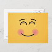 Lächelndes Gesicht mit lächelnden Augen Postkarte (Vorne/Hinten)