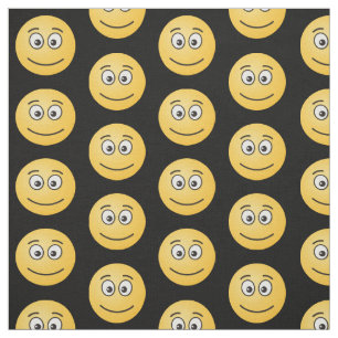 Lächelndes Gesicht mit offenem Auge Stoff