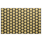 Lächelndes Gesicht mit offenem Auge Stoff (Fat Quarter (45,7 x 55,9 cm))