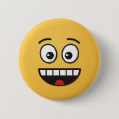 Lächelndes Gesicht mit offenem Mund Button (Vorderseite)