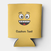 Lächelndes Gesicht mit offenem Mund Dosenkühler (Vorderseite)