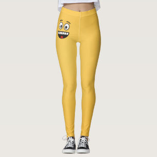 Lächelndes Gesicht mit offenem Mund Leggings