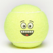 Lächelndes Gesicht mit offenem Mund Tennisbälle (Vorderseite)