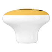 Lächelndes Gesicht mit offenen Augen Keramikknauf (Seitenansicht)