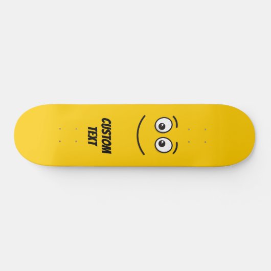 Lächelndes Gesicht mit offenen Augen Skateboard (Horizontal)