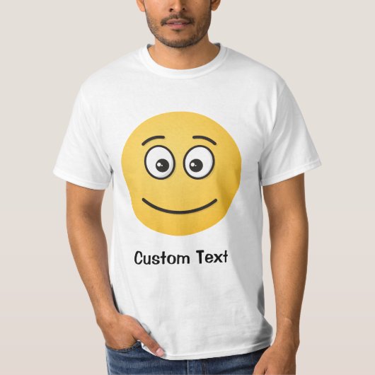 Lächelndes Gesicht mit Open Eyes T - Shirt (Vorderseite)
