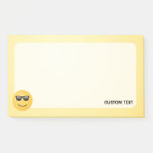 Lächelndes Gesicht mit Sonnenbrille Post-it Klebezettel (Vorderseite)