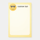 Lächelndes Gesicht mit Sonnenbrille Post-it Klebezettel (Vorderseite)