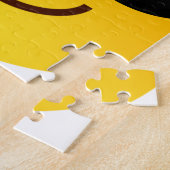 Lächelndes Gesicht mit Sonnenbrillen cooles Emoji Puzzle (Seite)