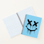 Lächelndes Gesicht. Notizblock (Innenseite)