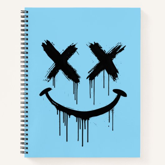 Lächelndes Gesicht. Notizblock (Vorderseite)