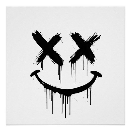 Lächelndes Gesicht. Poster (Vorderseite)