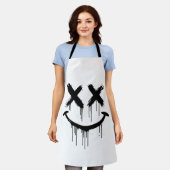 Lächelndes Gesicht. Schürze (Getragen)