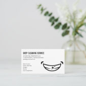 Lächelndes Gesicht Visitenkarte (Stehend Vorderseite)