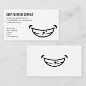 Lächelndes Gesicht Visitenkarte (Vorne/Hinten)