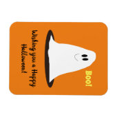 Lächelndes Ghost Halloween Magnet (Horizontal)