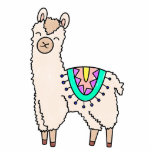 Lächelndes glückliches Alpaka-Cartoon zeichnend Ti Fotoskulptur Magnet<br><div class="desc">Llamas sind in diesen Tagen,  und dieses niedlich lächelnde Lama wird bald Ihr Herz gewinnen!</div>