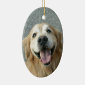 Lächelndes golden retriever keramik ornament (Rechts)