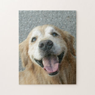 Lächelndes golden retriever puzzle