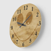 Lächelndes Havana Große Wanduhr (Winkel)