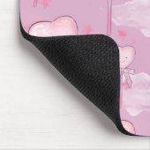 Lächelndes Herz Lollipop Mousepad (Ecke)