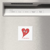 Lächelndes Herz Valentine Magnet (In Situ (Geschirrspüler))
