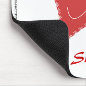 Lächelndes Herz Valentine Mousepad (Ecke)