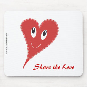 Lächelndes Herz Valentine Mousepad