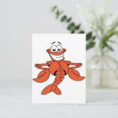 Lächelndes Hummerzeichen des Cartoon Einladung (Stehend Vorderseite)