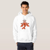 Lächelndes Hummerzeichen des Cartoon Hoodie (Vorne ganz)