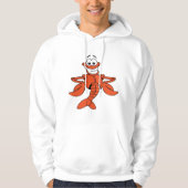 Lächelndes Hummerzeichen des Cartoon Hoodie (Vorderseite)