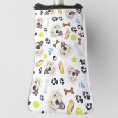 Lächelndes Hundegolden retriever Golf Headcover (Rotieren 90)