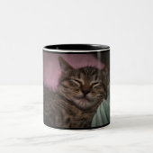 LÄCHELNDES KÄTZCHEN ZWEIFARBIGE TASSE (Mittel)