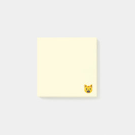 Lächelndes Katzen-Gesicht Emoji Post-it Klebezettel
