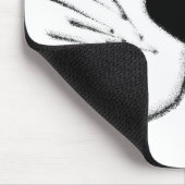 Lächelndes Katzengesicht Mousepad (Ecke)