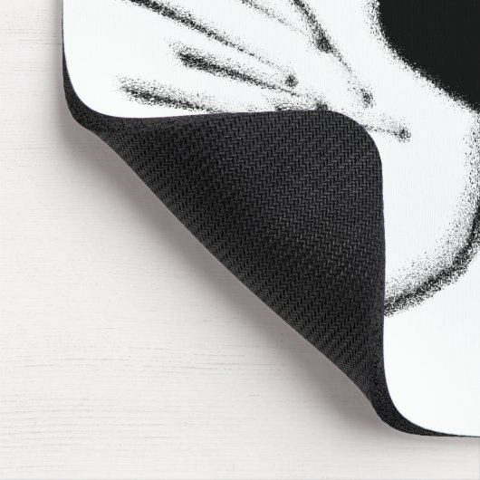 Lächelndes Katzengesicht Mousepad (Ecke)