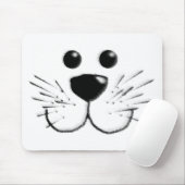 Lächelndes Katzengesicht Mousepad (Mit Mouse)