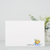 Lächelndes Kind mit Dentallogan Briefpapier (Stehend Vorderseite)