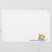 Lächelndes Kind mit Dentallogan Briefpapier (Vorne/Hinten)