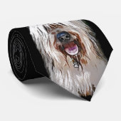 Lächelndes Kitz Briard Krawatte (Gerollt)