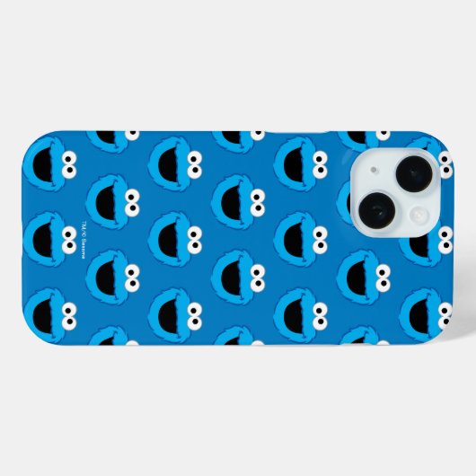 Lächelndes Krümelmonster-Muster Case-Mate iPhone Hülle (Rückseite (Horizontal))