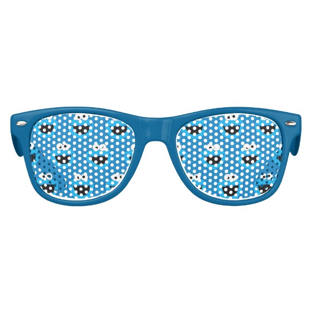 Lächelndes Krümelmonster-Muster Partybrille (Vorderseite)