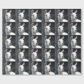 Lächelndes Lama-Packpapier Geschenkpapier (Flach)